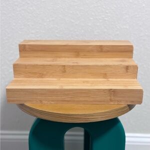 NWT Threshold Bamboo Expandable Spice Rack 3-Tier Kitchen Cabinet Organizer NEW